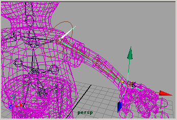 maya チュートリアル ジョイント スケルトン IKハンドル